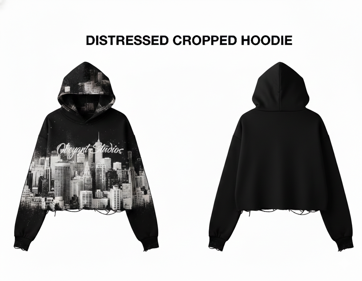 Obeyant Studios Cropped Hoodie